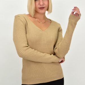 Γυναικείο Plus τοπ με σχέδιο πλεξούδα